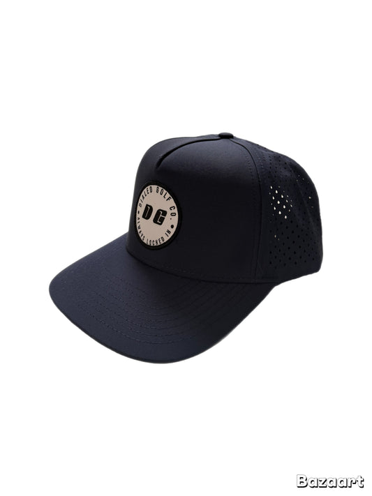 5 Panel Navy Logo